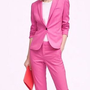 Banana Republic | Pink Avery Straight Fit Pant and Classic Fit Blazer | 0 Petite